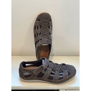 Earth Origins Suede Fisherman Slip-Ons Pierce Mushroom Color Size 9W